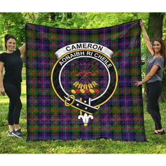 Cameron of Erracht Modern Tartan Crest Quilt
