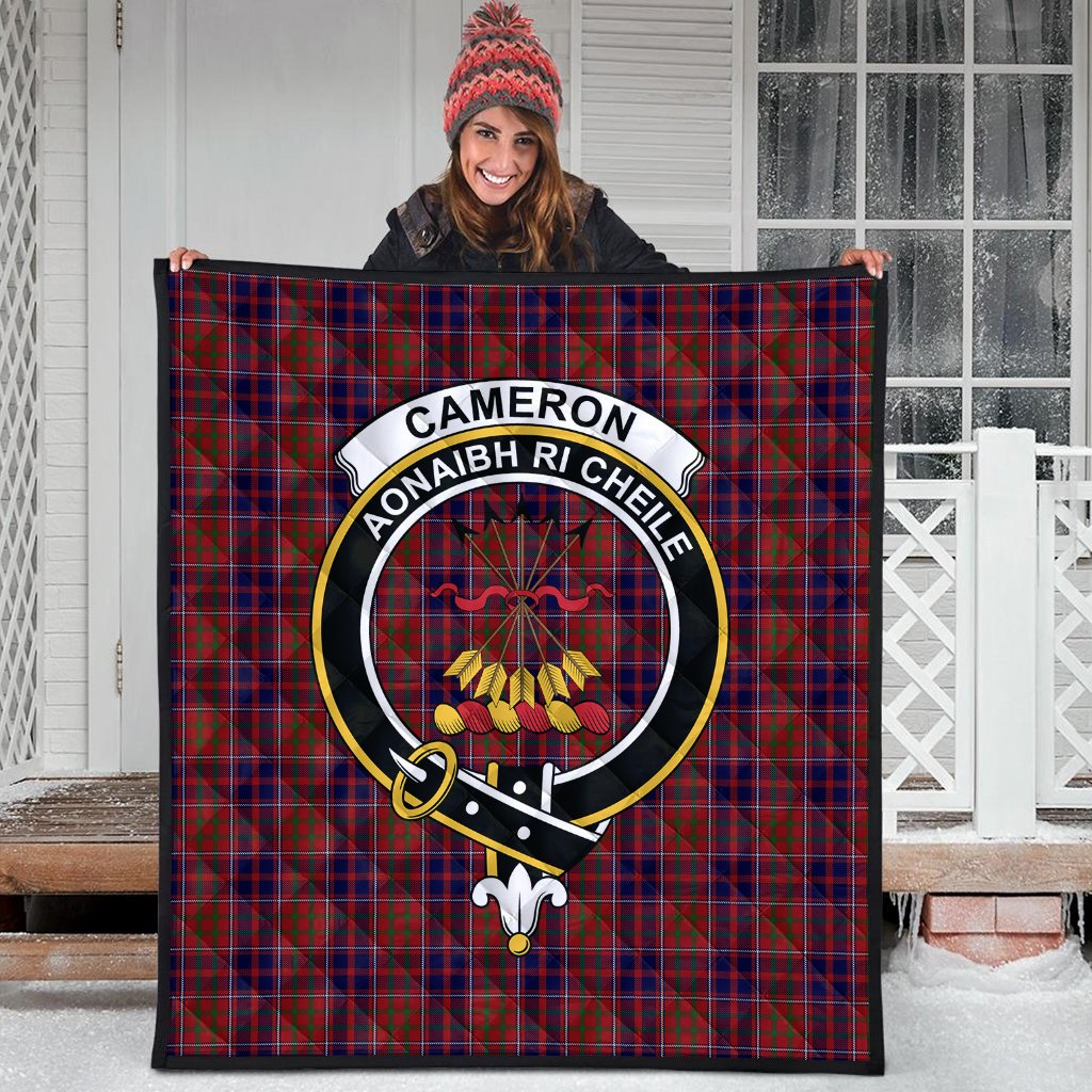 Cameron of Locheil Original Tartan Crest Quilt