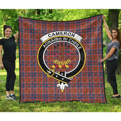Cameron of Lochiel Ancient Tartan Crest Quilt