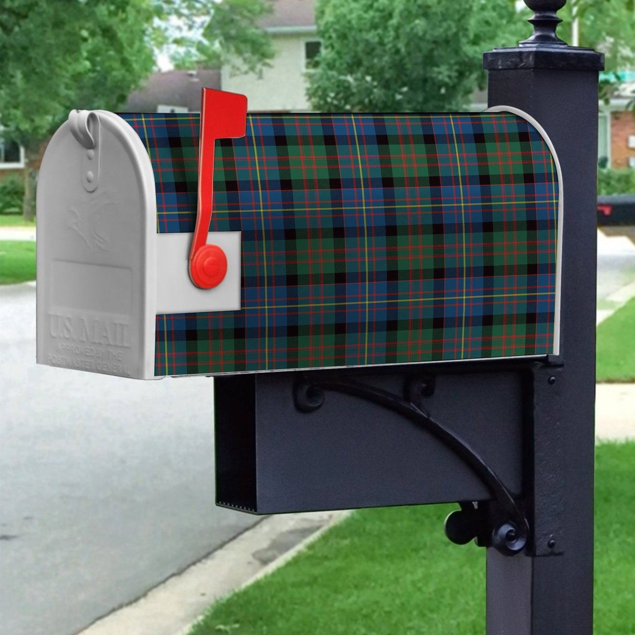 Cameron Of Erracht Ancient Tartan Crest Mailbox