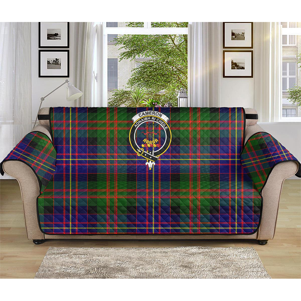 Cameron of Erracht Modern Tartan Crest Sofa Protector