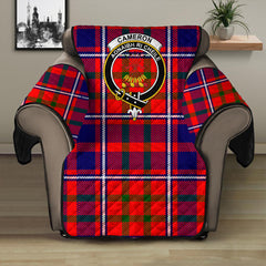 Cameron of Lochiel Modern Tartan Crest Sofa Protector