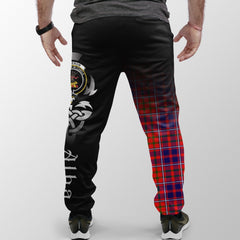 Cameron Of Lochiel Modern Tartan Crest Jogger Sweatpants - Alba Celtic Style