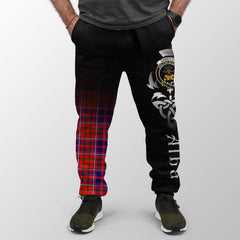 Cameron Of Lochiel Modern Tartan Crest Jogger Sweatpants - Alba Celtic Style