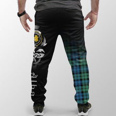 Campbell Ancient 01 Tartan Crest Jogger Sweatpants - Alba Celtic Style