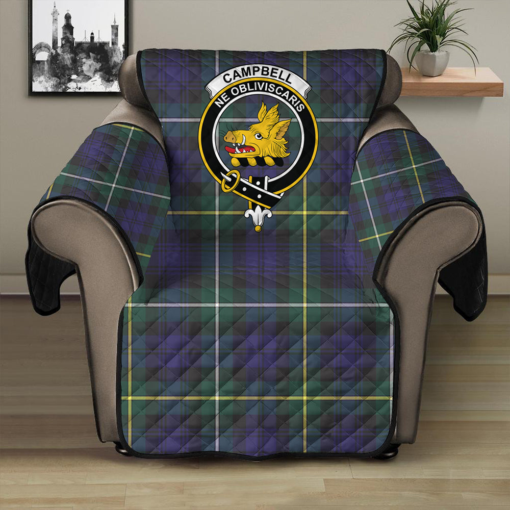 Campbell Argyll Modern Tartan Crest Sofa Protector