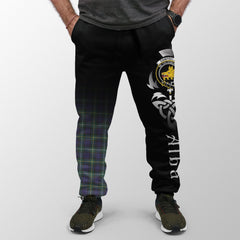 Campbell Argyll Modern Tartan Crest Jogger Sweatpants - Alba Celtic Style