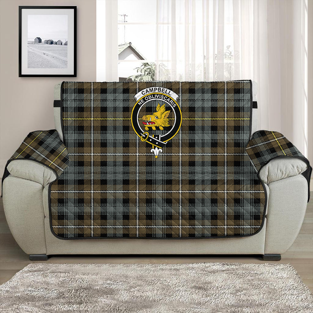 Campbell Argyll Weathered Tartan Crest Sofa Protector