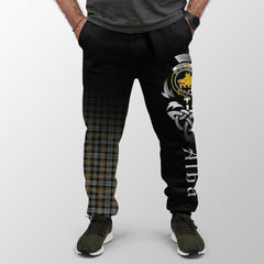 Campbell Argyll Weathered Tartan Crest Jogger Sweatpants - Alba Celtic Style