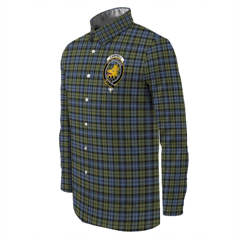 Campbell Faded Tartan Long Sleeve Button Shirt