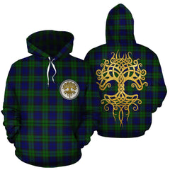 Campbell Modern Tartan Hoodie - Tree Of Life