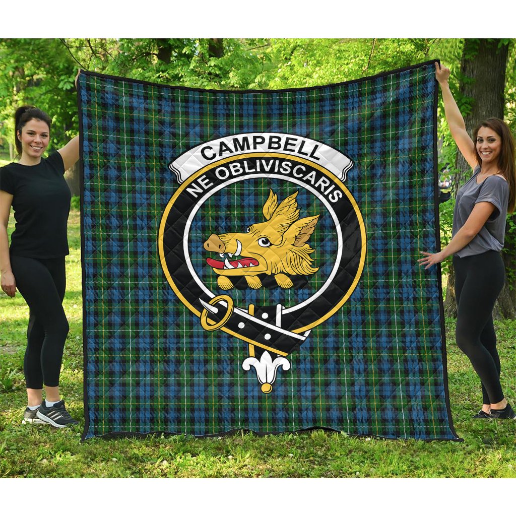 Campbell of Argyll (No Guards) Tartan Crest Quilt