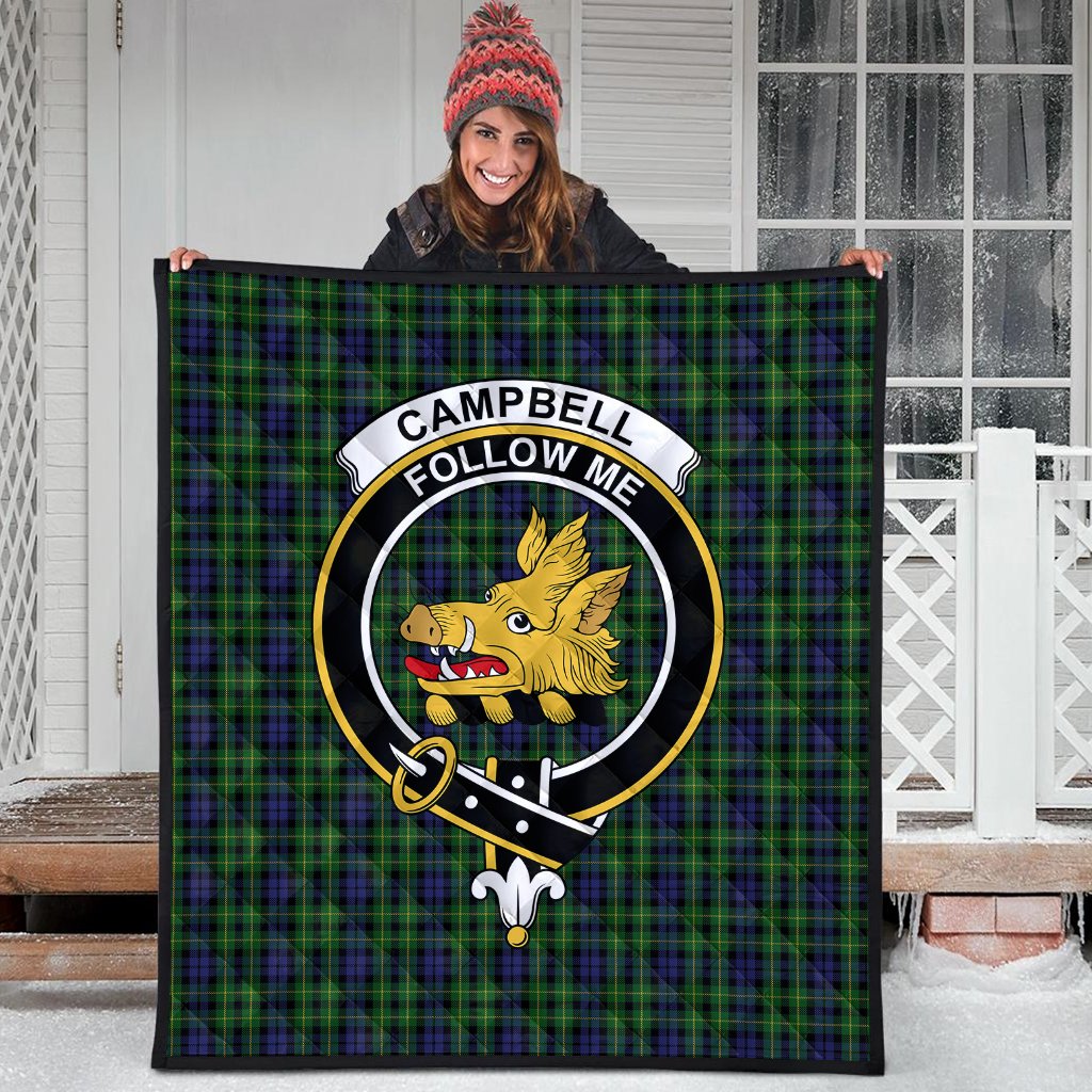 Campbell of Breadalbane Tartan Crest Quilt