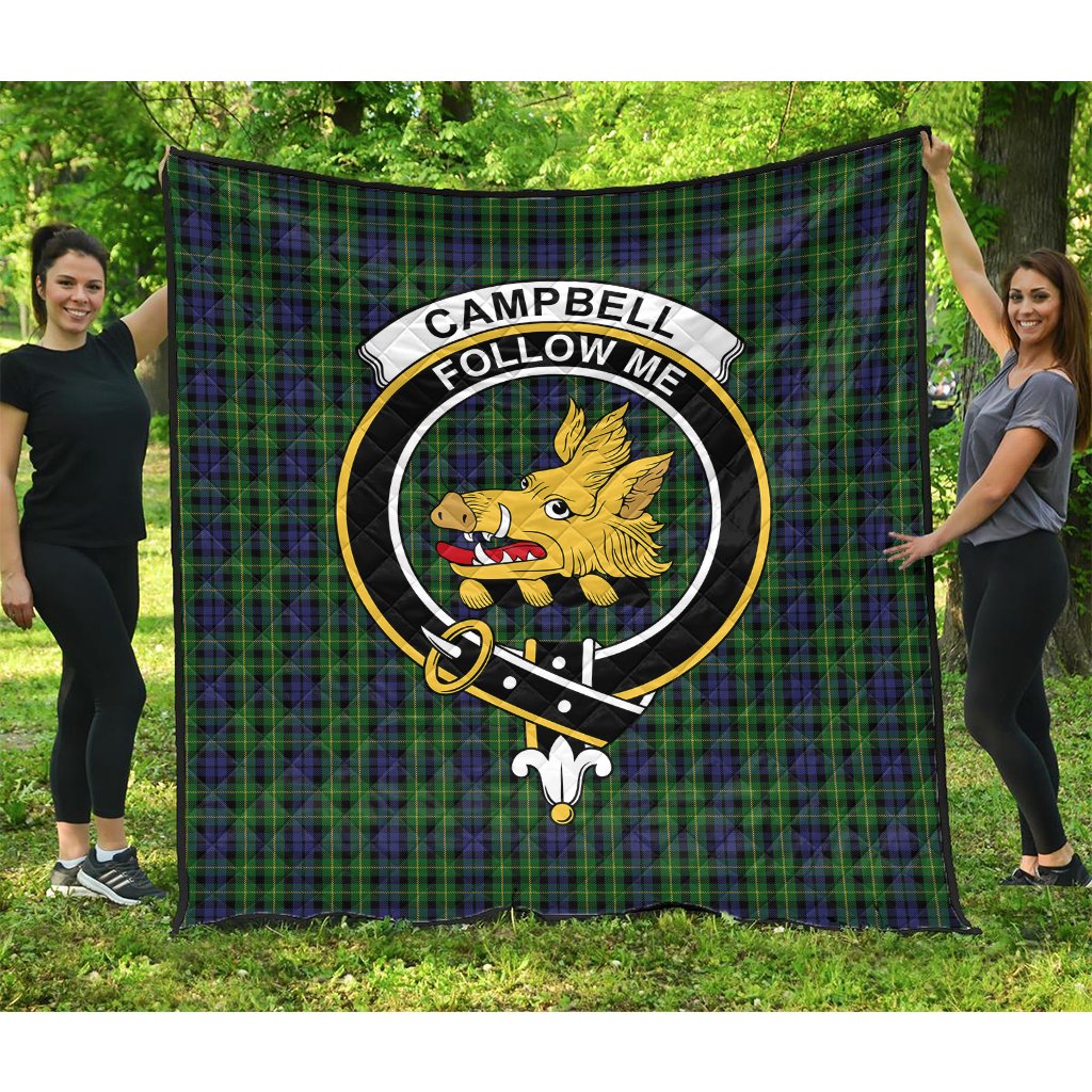 Campbell of Breadalbane Tartan Crest Quilt