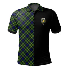 Campbell of Breadalbane Modern Tartan Polo Shirt Half of Me - Cross Style