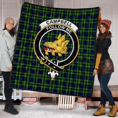 Campbell of Breadalbane Modern Tartan Crest Quilt