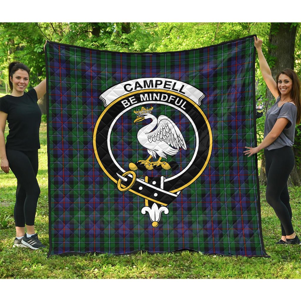 Campbell of Cawdor Tartan Crest Quilt