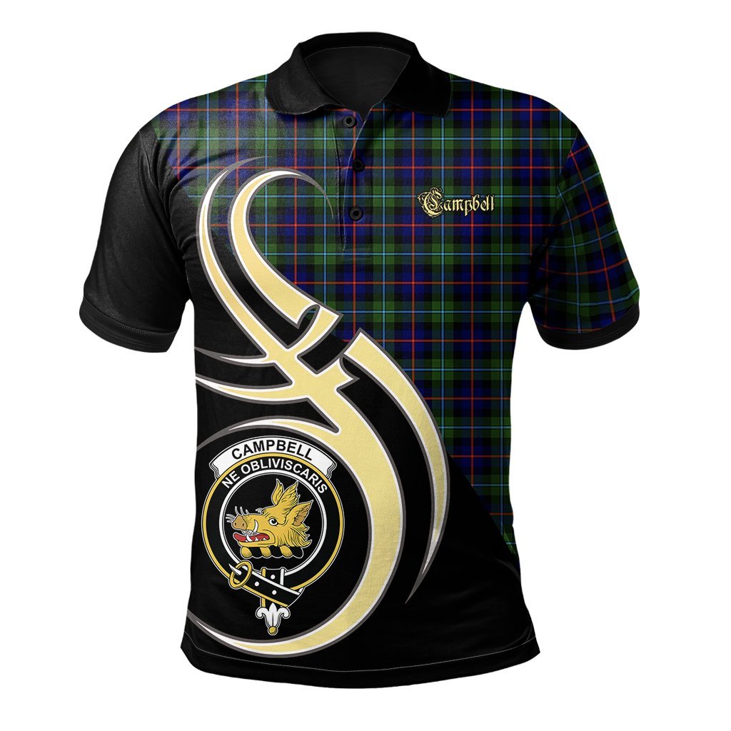 Campbell of Cawdor Modern Tartan Polo Shirt - Believe In Me Style
