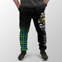 Campbell Of Breadalbane Ancient Tartan Crest Jogger Sweatpants - Alba Celtic Style