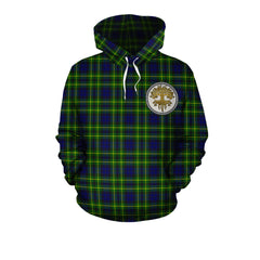 Campbell of Breadalbane Modern Tartan Hoodie - Tree Of Life