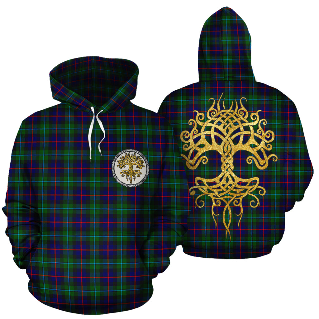 Campbell of Cawdor Modern Tartan Hoodie - Tree Of Life