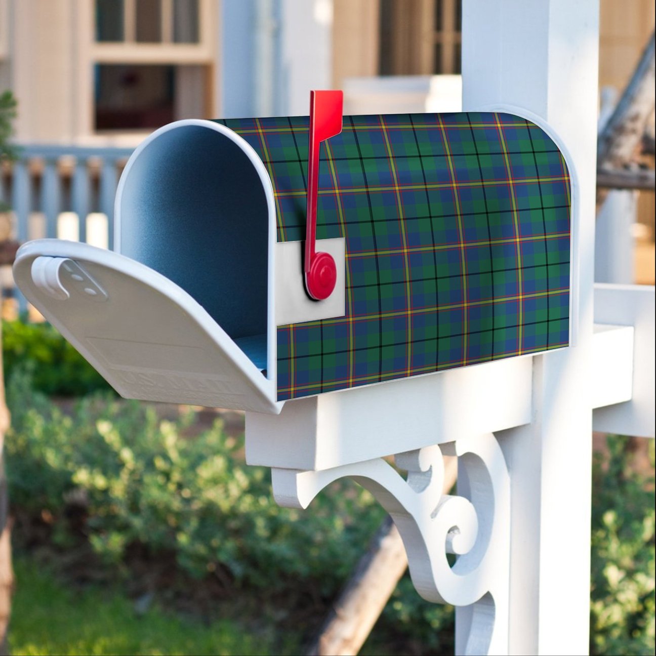 Carmichael Ancient Tartan Crest Mailbox