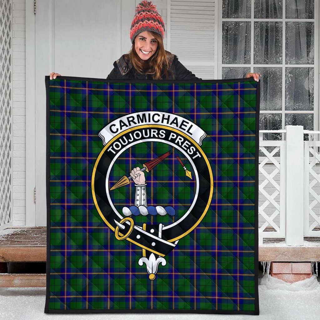 Carmichael Modern Tartan Crest Quilt
