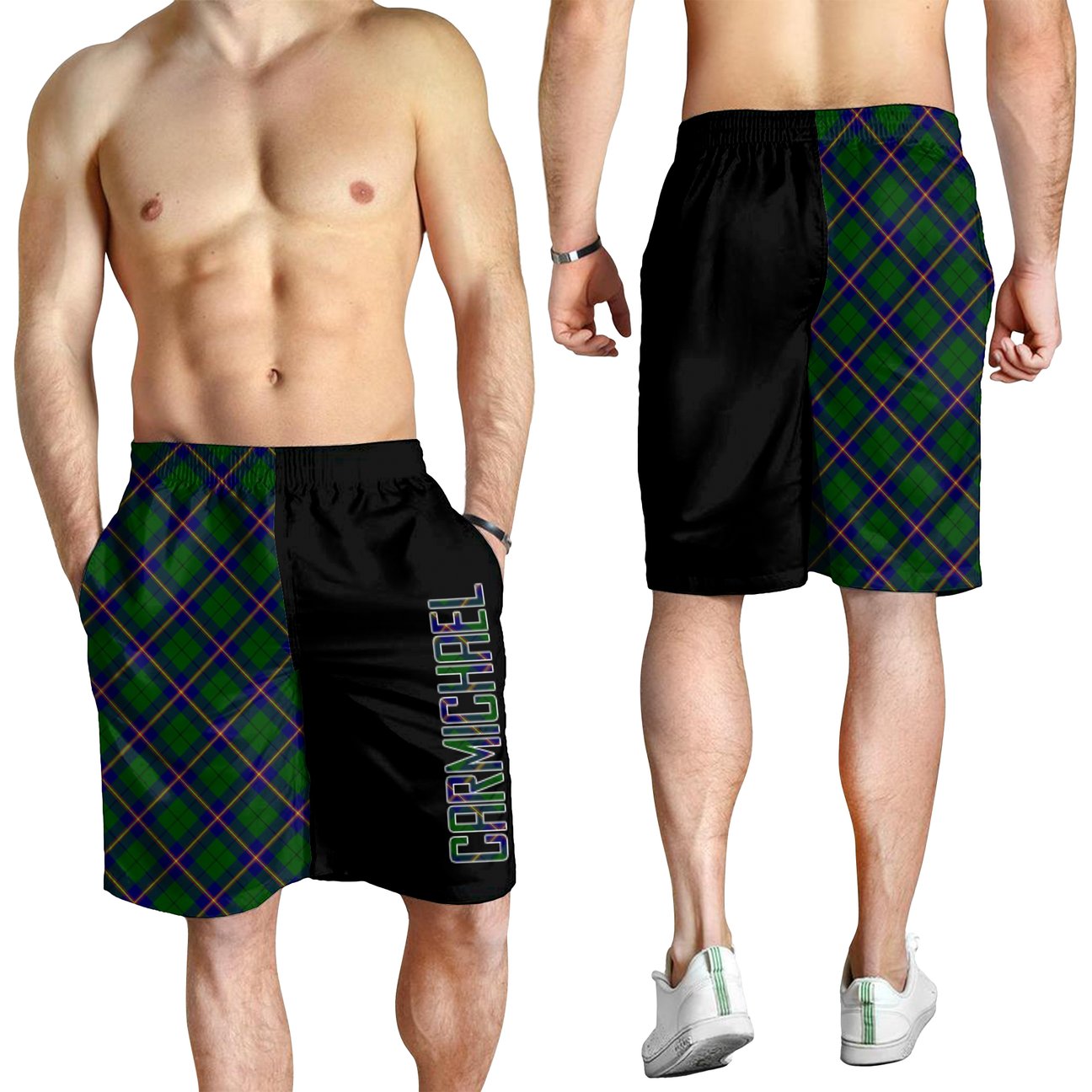 Carmichael Modern Tartan Crest Men's Short - Cross Style