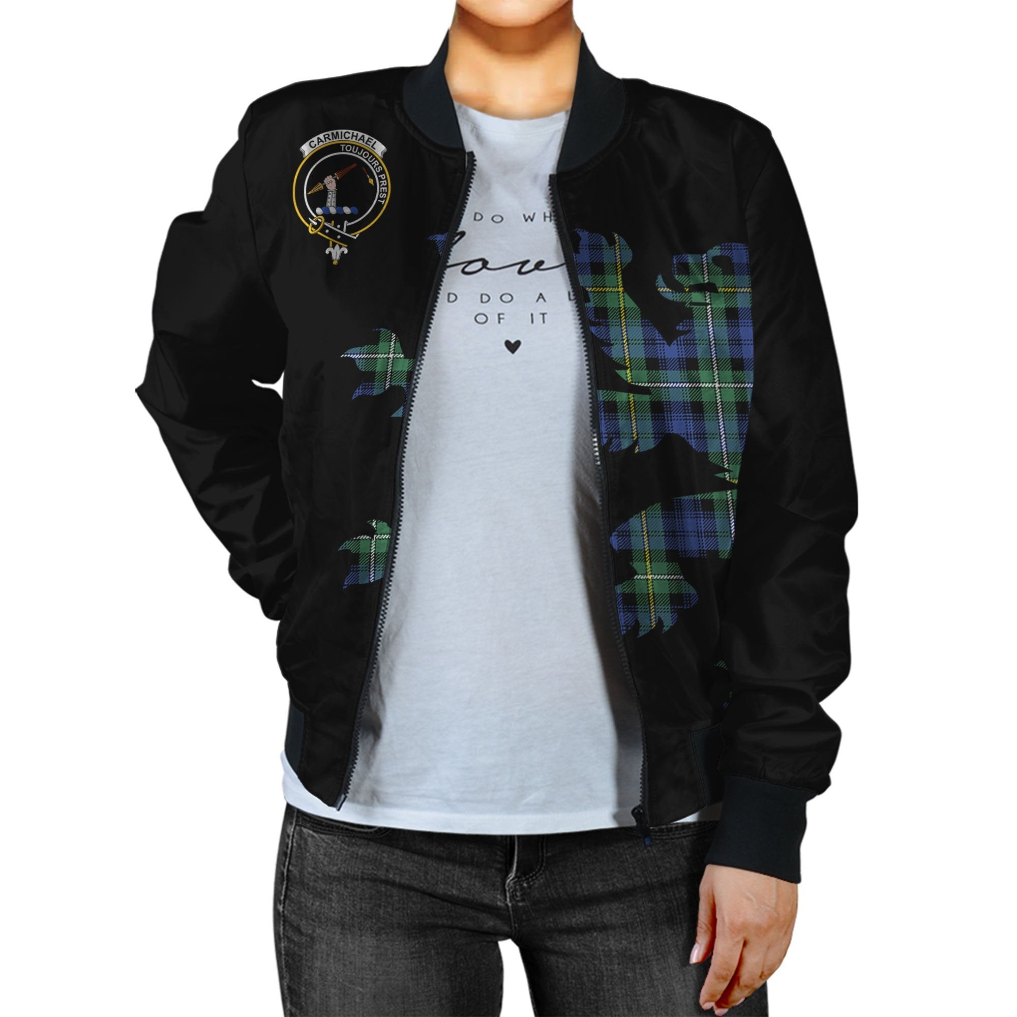 Carmichael Tartan Bomber Jacket Lion & Thistle