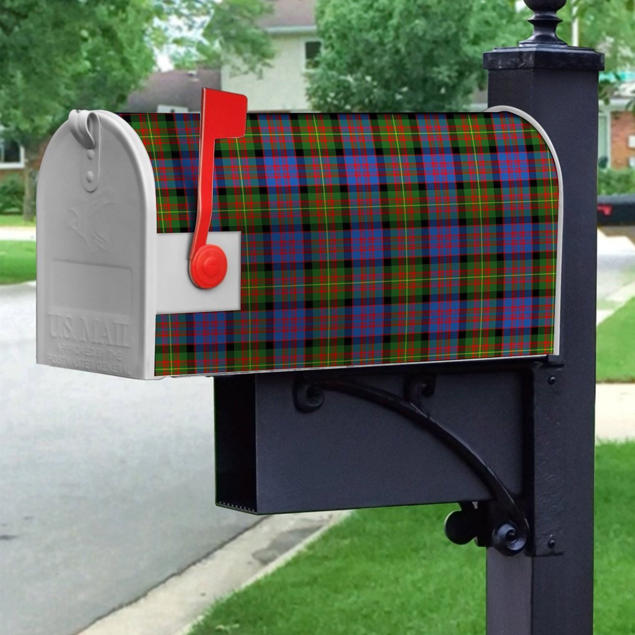 Carnegie Ancient Tartan Crest Mailbox