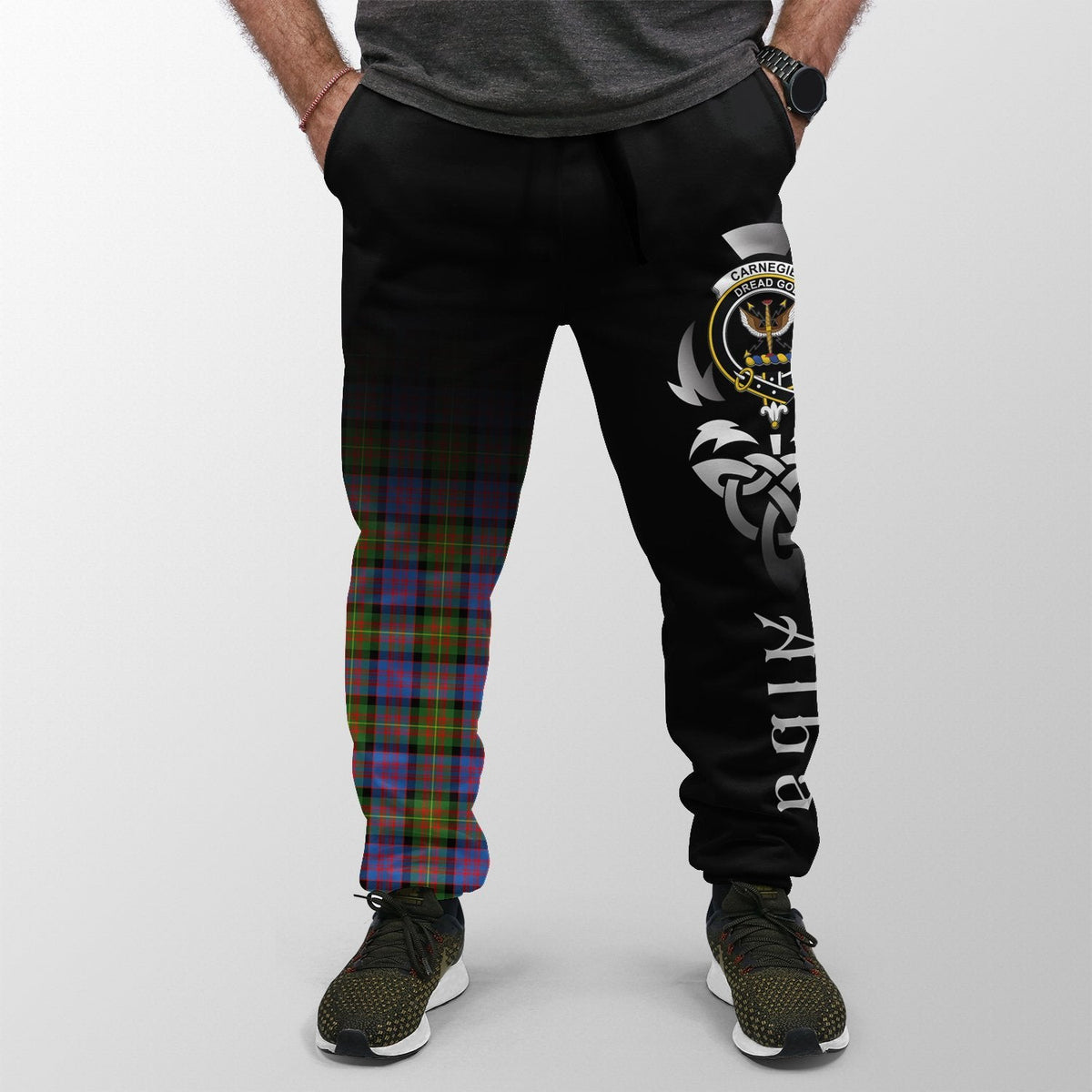 Carnegie Ancient Tartan Crest Jogger Sweatpants - Alba Celtic Style