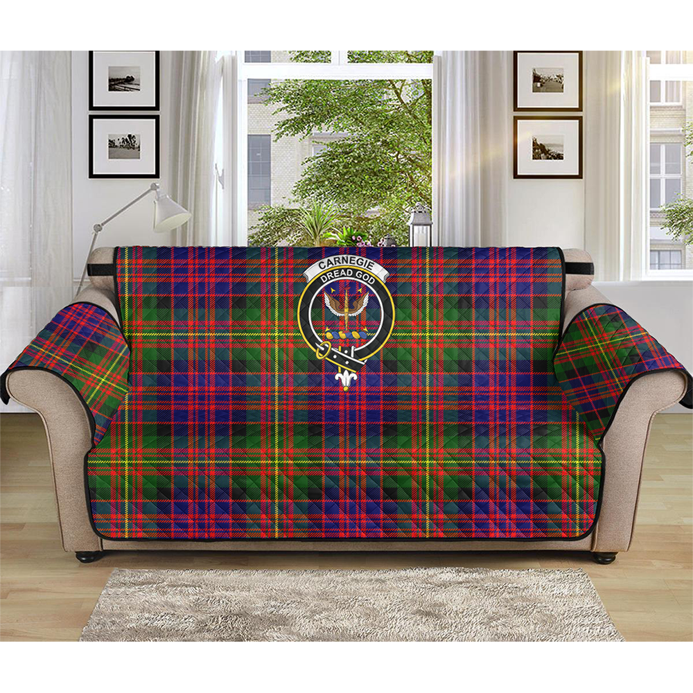 Carnegie Modern Tartan Crest Sofa Protector