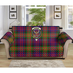 Carnegie Modern Tartan Crest Sofa Protector