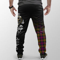 Carnegie Modern Tartan Crest Jogger Sweatpants - Alba Celtic Style