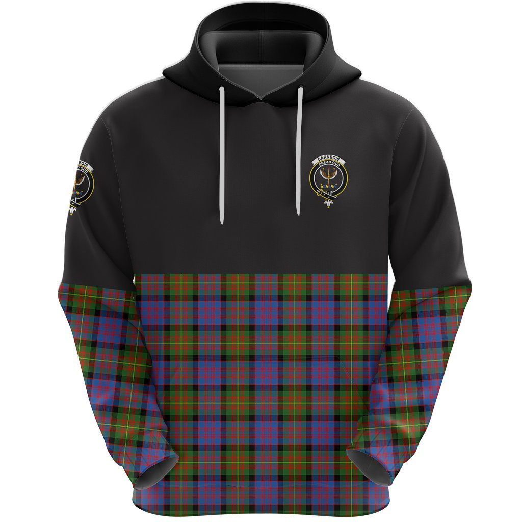Carnegie Ancient Clan Half Of Tartan Hoodie