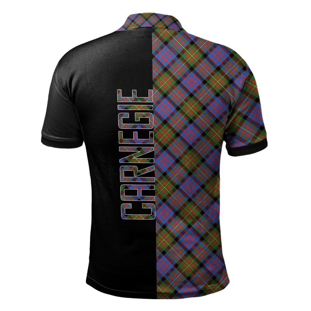 Carnegie Ancient Tartan Polo Shirt Half of Me - Cross Style