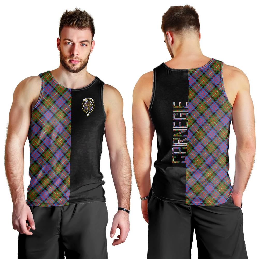 Carnegie Ancient Tartan Crest Men's Tank Top - Cross Style