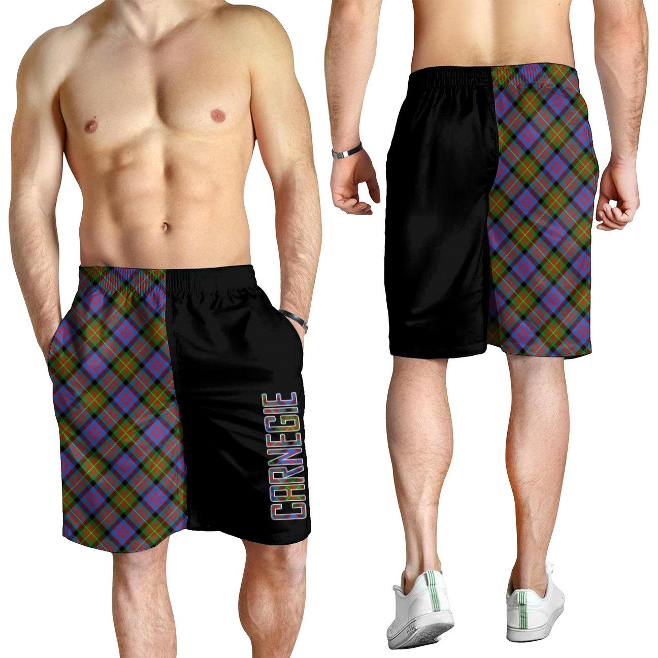 Carnegie Ancient Tartan Crest Men's Short - Cross Style