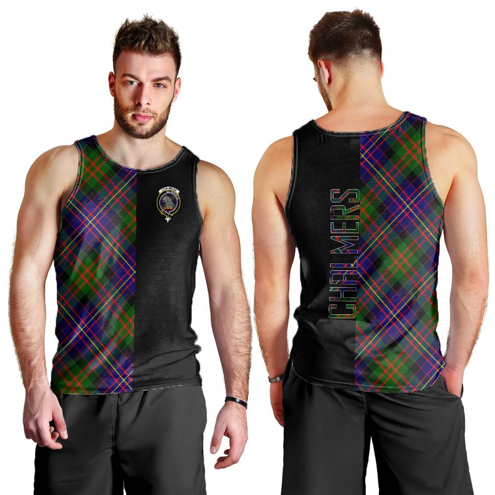 Chalmers Modern Tartan Crest Men's Tank Top - Cross Style