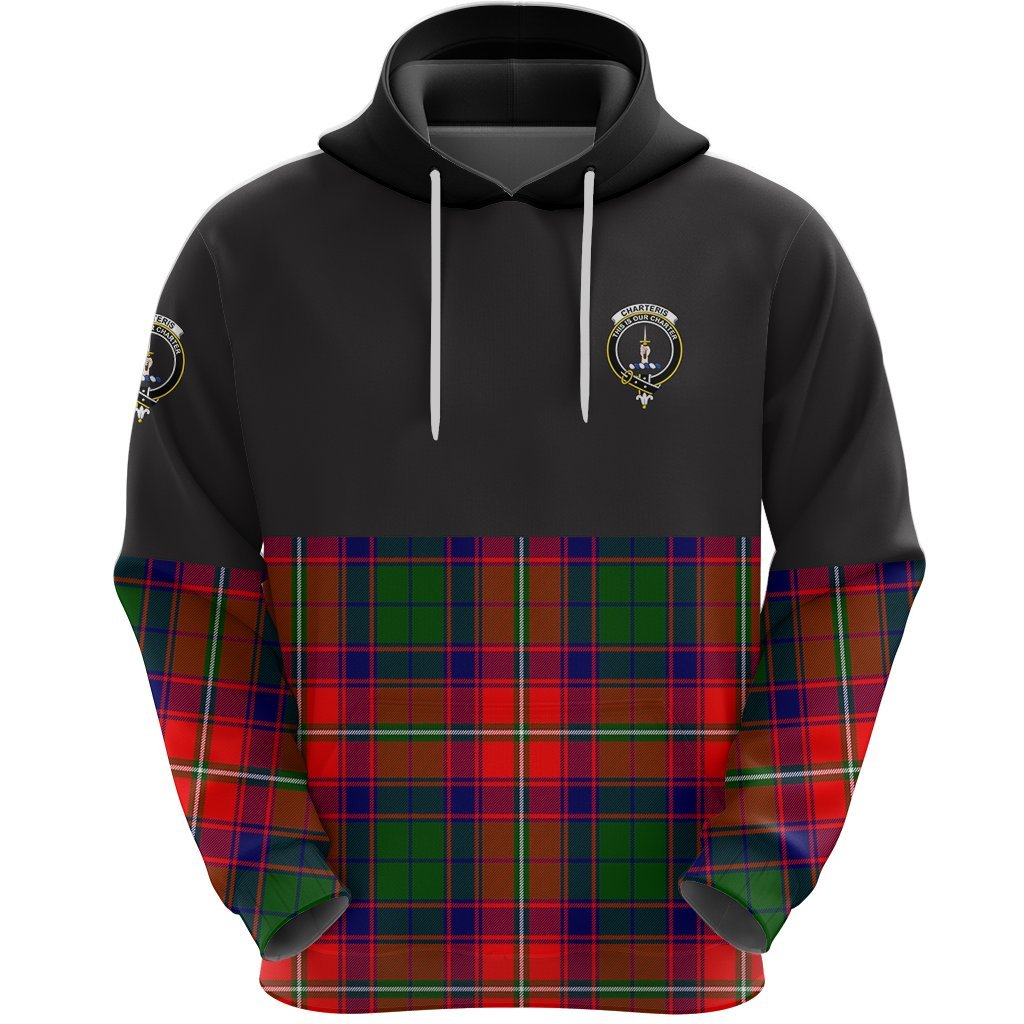 Charteris Clan Half Of Tartan Hoodie