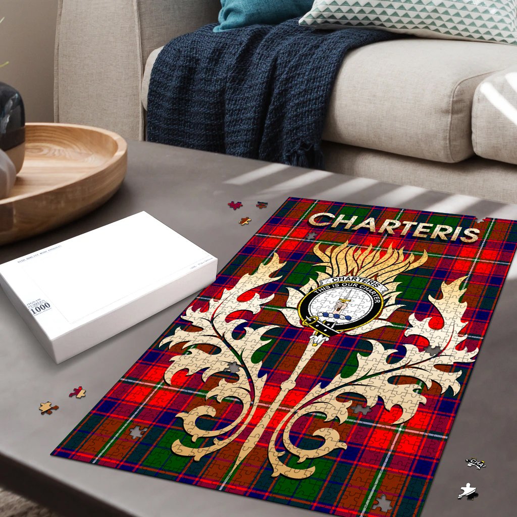 Charteris Tartan Crest Thistle Jigsaw Puzzles