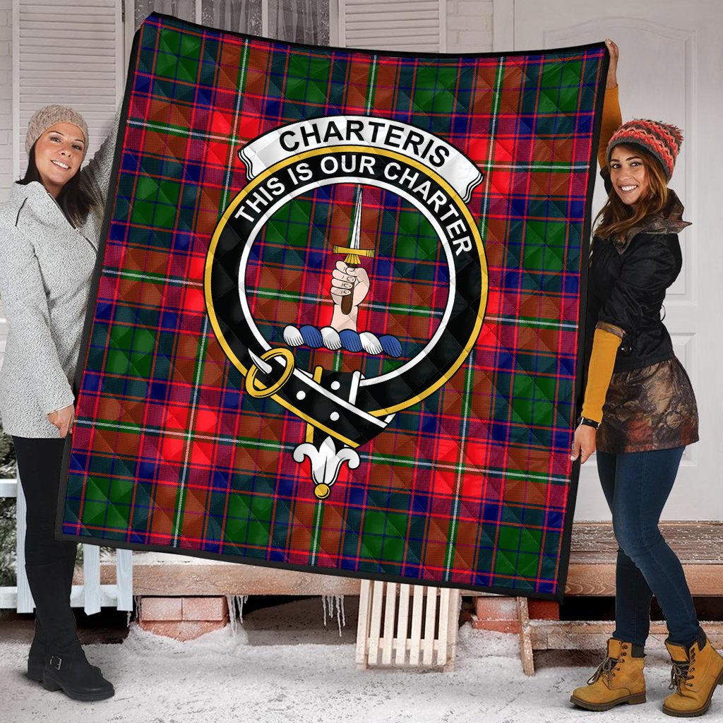 Charteris Tartan Crest Quilt