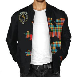 Chattan Tartan Bomber Jacket Lion & Thistle