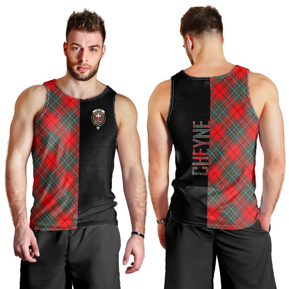 Cheyne Tartan Crest Men's Tank Top - Cross Style