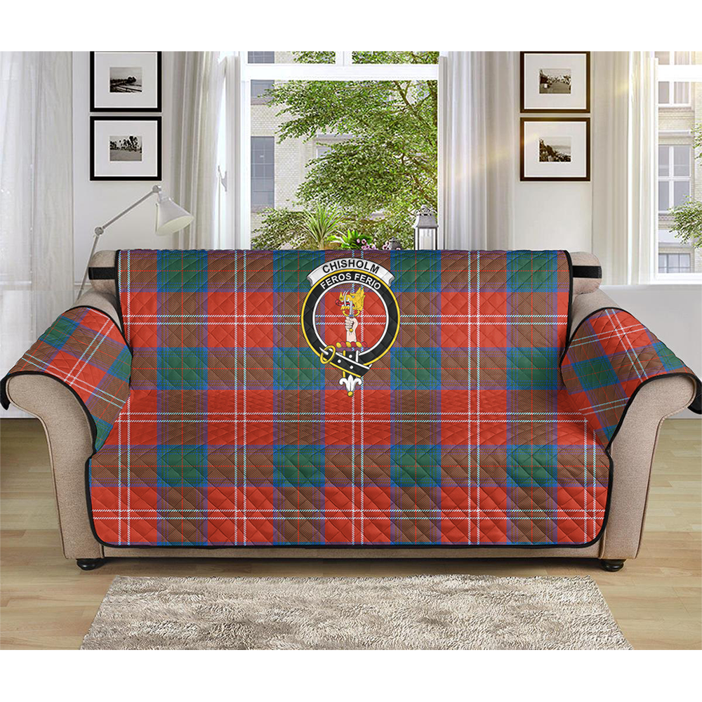 Chisholm Ancient Tartan Crest Sofa Protector