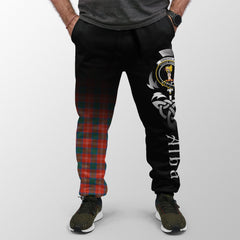 Chisholm Ancient Tartan Crest Jogger Sweatpants - Alba Celtic Style