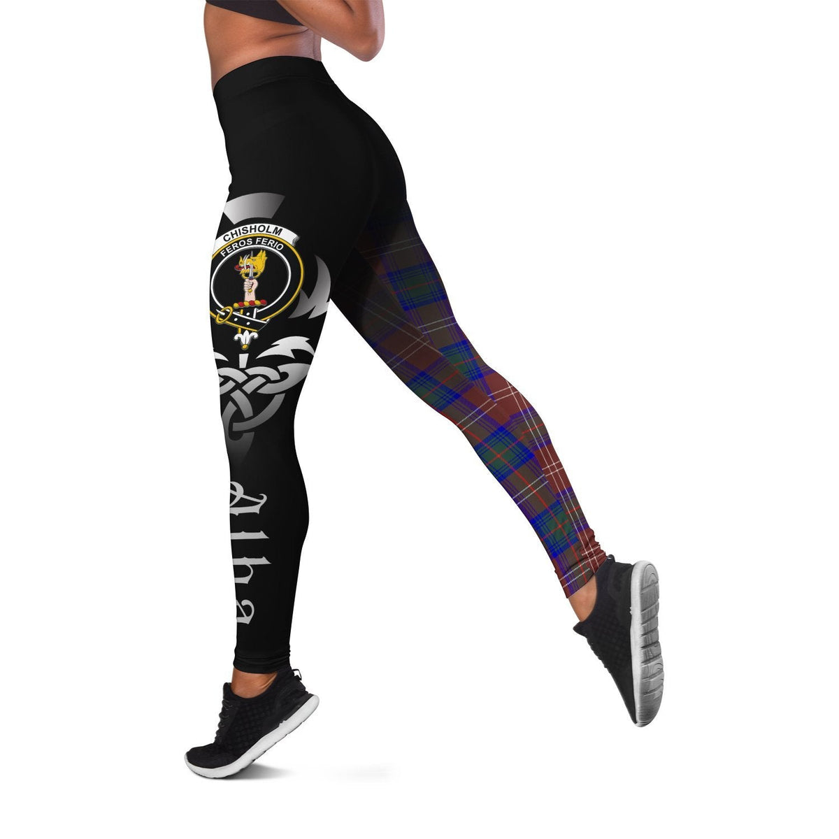 Chisholm Hunting Modern Tartan Leggings - Alba Celtic Style