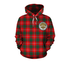 Chisholm Modern Tartan Hoodie - Tree Of Life