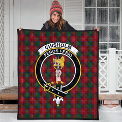 Chisholm Tartan Crest Quilt