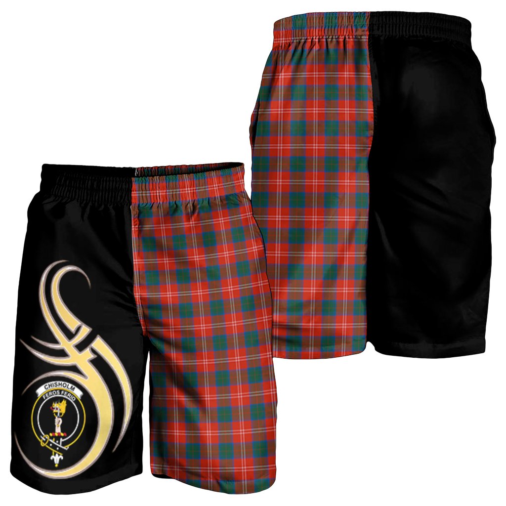 Chisholm Ancient Tartan Crest Men's Short PM8